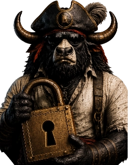 Caves of Wonders mascot guarding a locked cave